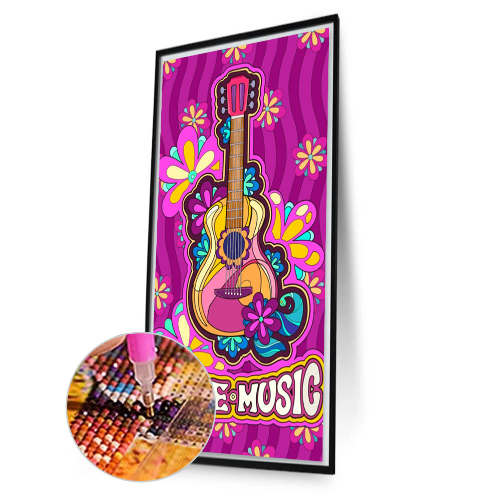 Guitar - Full Square Drill Diamond Painting 40*70CM