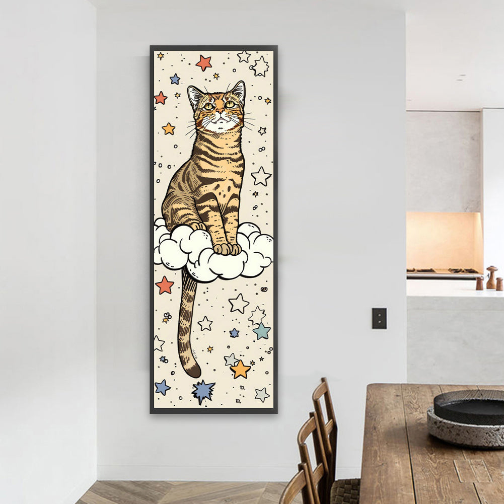 Cat - Full Square Drill Diamond Painting 30*90CM