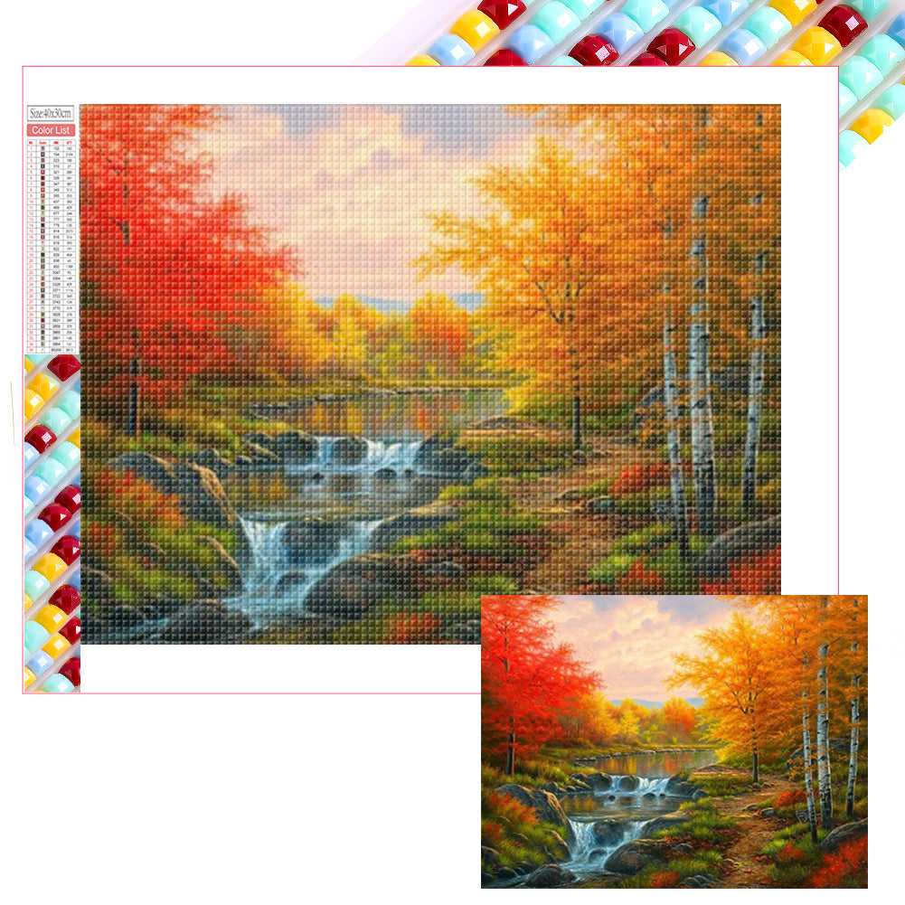 Maple Forest - Full Square Drill Diamond Painting 40*30CM