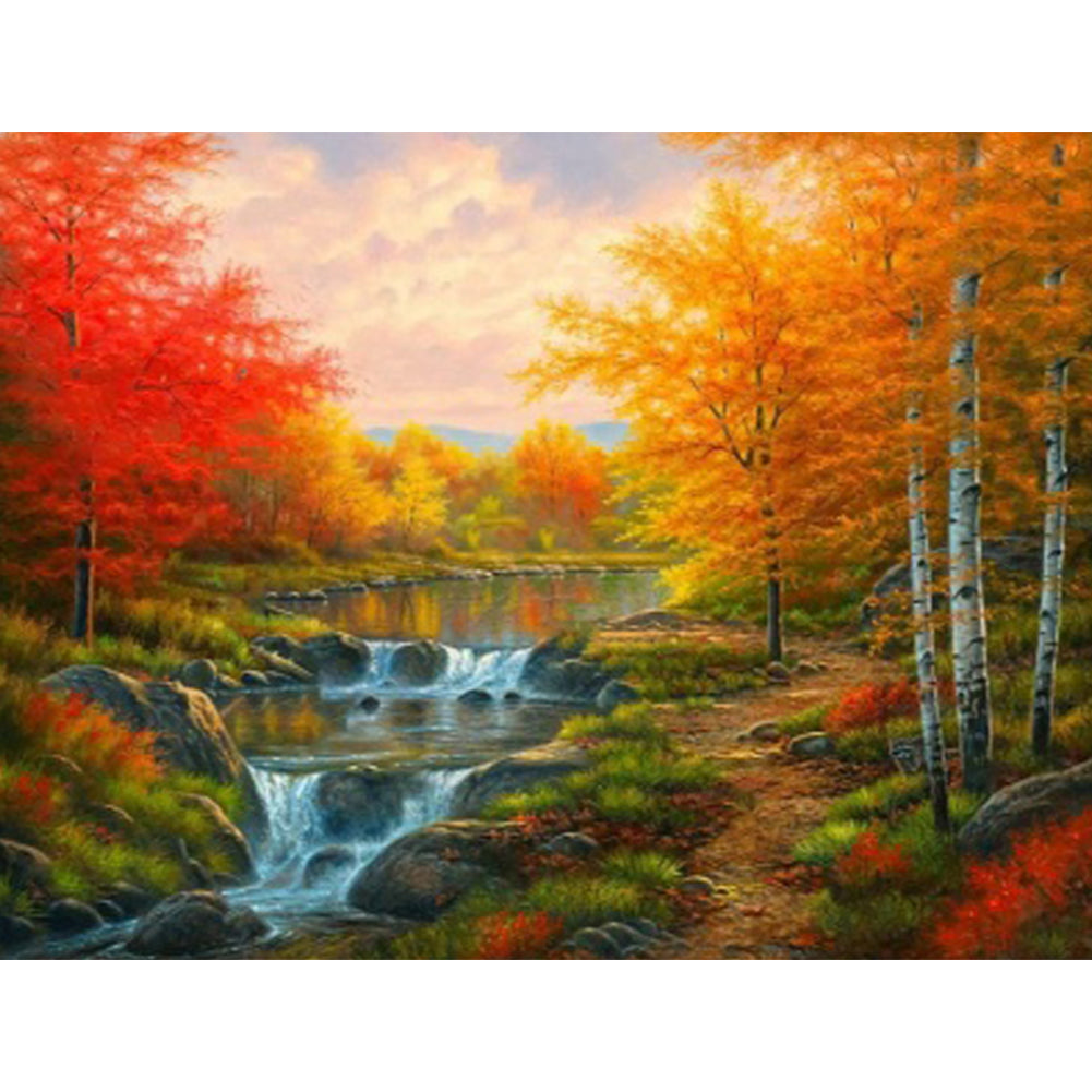 Maple Forest - Full Square Drill Diamond Painting 40*30CM