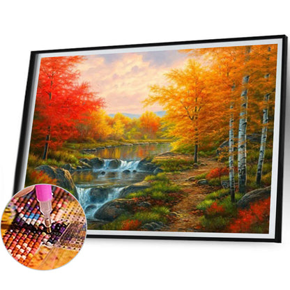 Maple Forest - Full Square Drill Diamond Painting 40*30CM