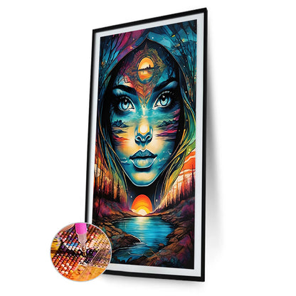 Goddess Of Nature - Full AB Round Drill Diamond Painting 40*70CM