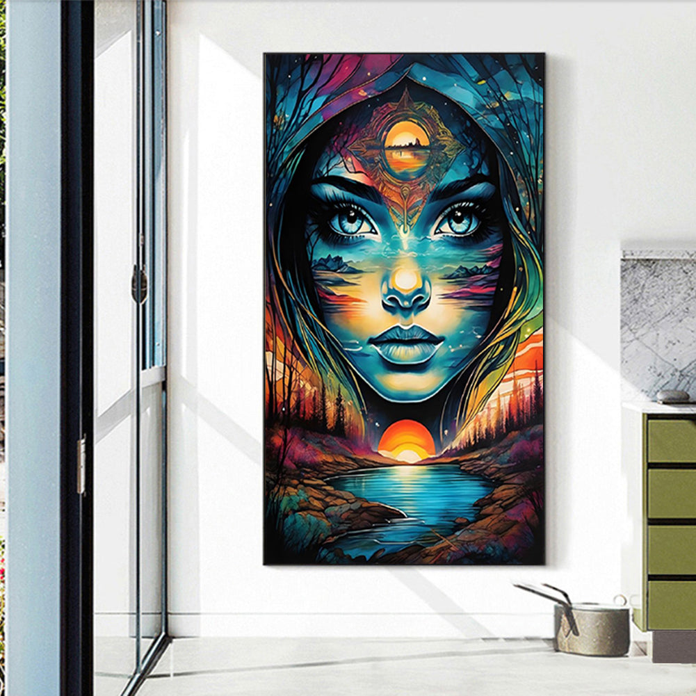 Goddess Of Nature - Full AB Round Drill Diamond Painting 40*70CM