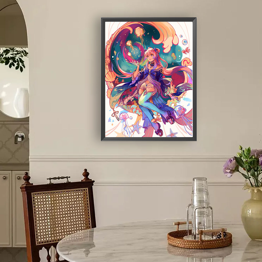 Genshin Impact Lisa - Full Round Drill Diamond Painting 30*40CM