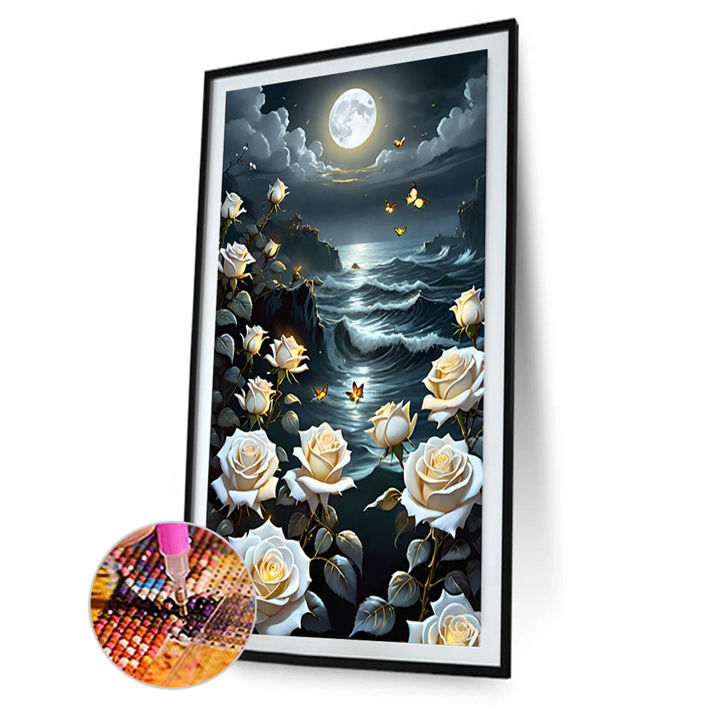 Fantasy Flowers - Full Round Drill Diamond Painting 40*65CM