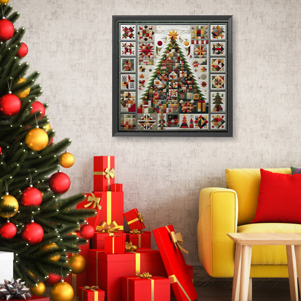 Star Cloth Christmas Tree - Full Round Drill Diamond Painting 50*50CM