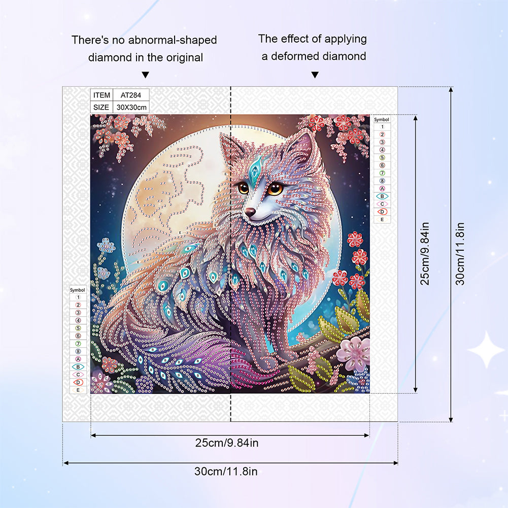 Fox - Special Shaped Drill Diamond Painting 30*30CM