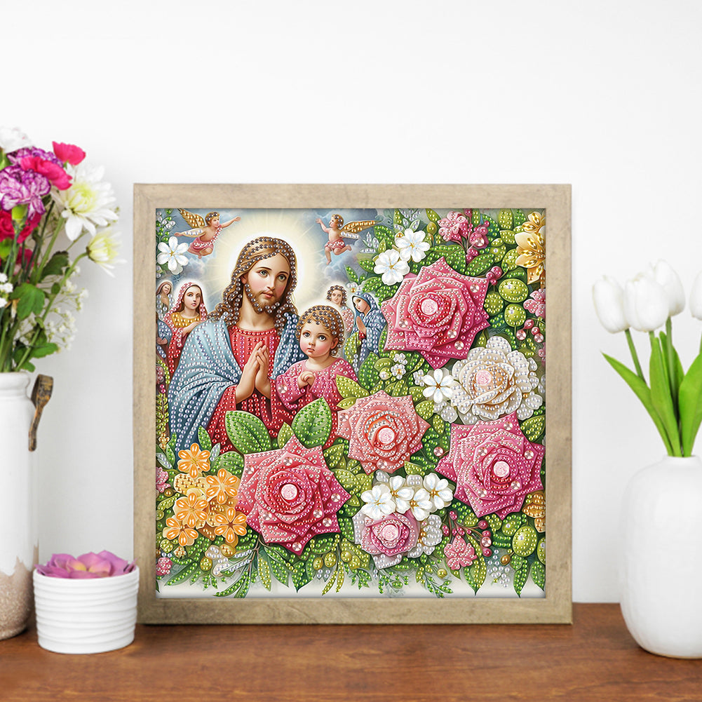 Our Lady Of Jesus - Special Shaped Drill Diamond Painting 30*30CM