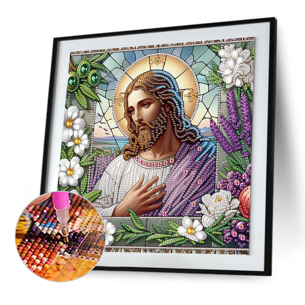 Our Lady Of Jesus - Special Shaped Drill Diamond Painting 30*30CM