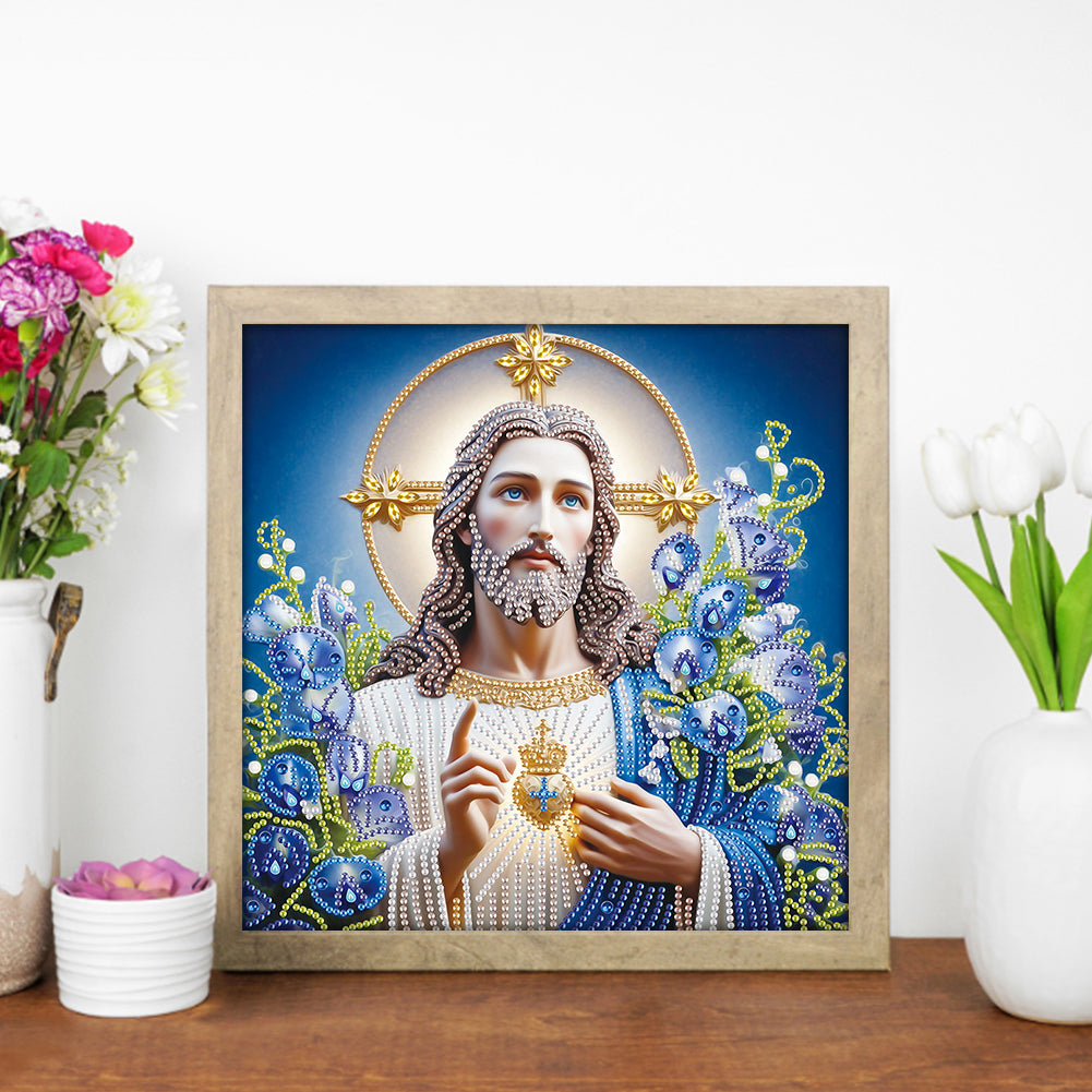 Our Lady Of Jesus - Special Shaped Drill Diamond Painting 30*30CM