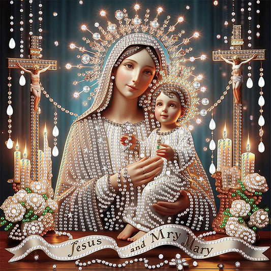 Our Lady Of Jesus - Special Shaped Drill Diamond Painting 30*30CM