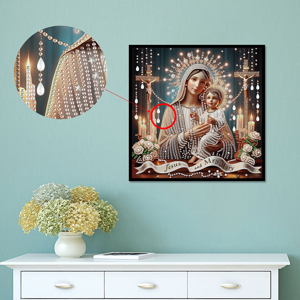 Our Lady Of Jesus - Special Shaped Drill Diamond Painting 30*30CM