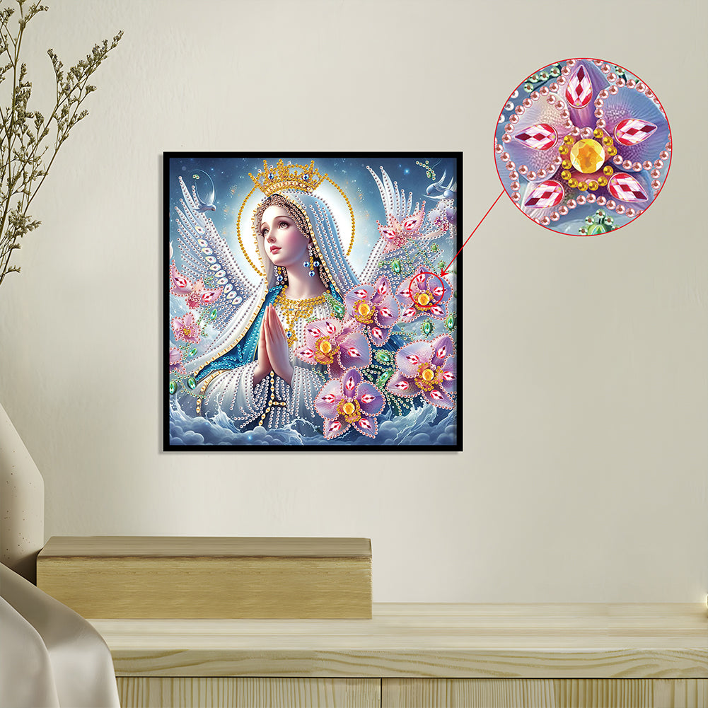 Our Lady Of Jesus - Special Shaped Drill Diamond Painting 30*30CM