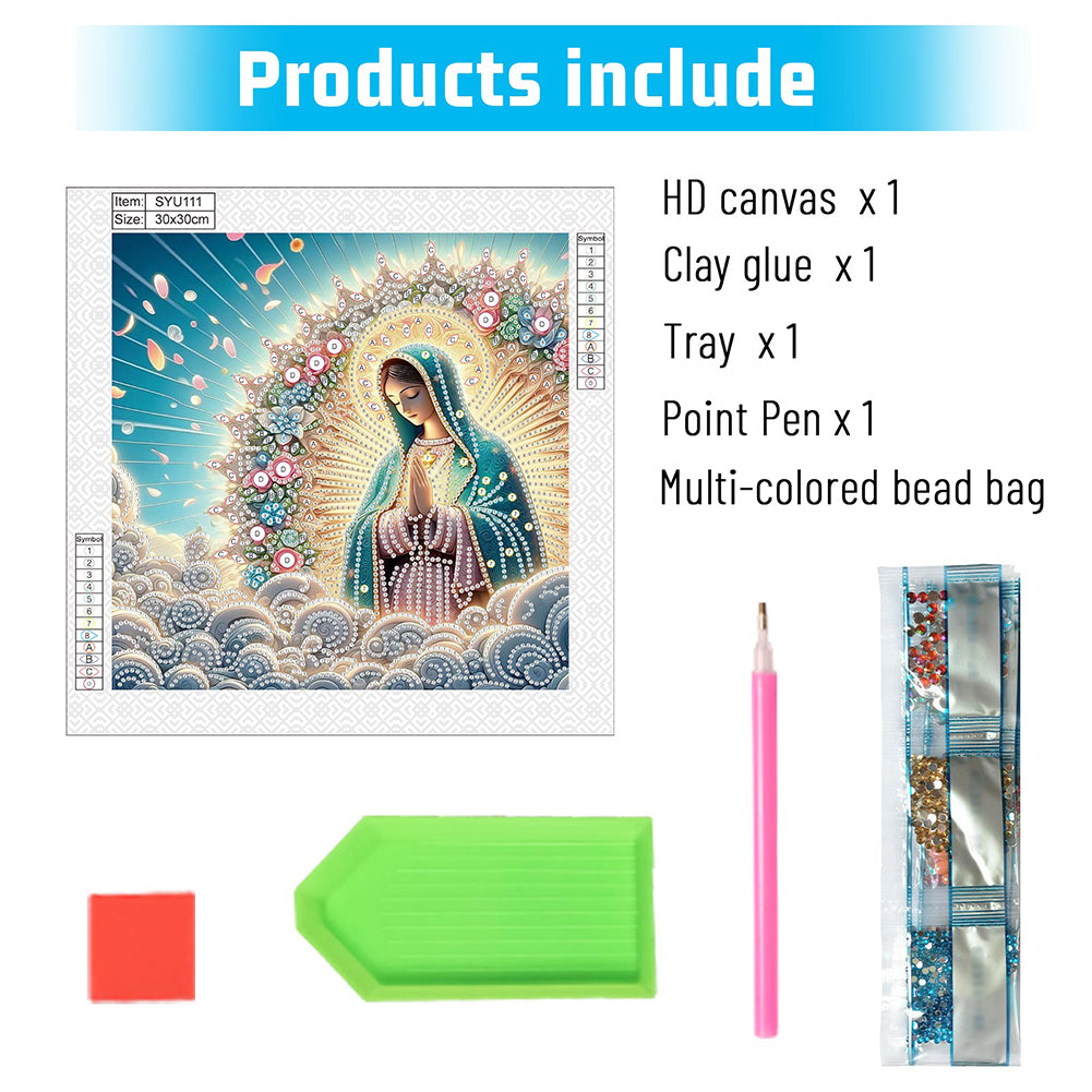 Our Lady Of Jesus - Special Shaped Drill Diamond Painting 30*30CM