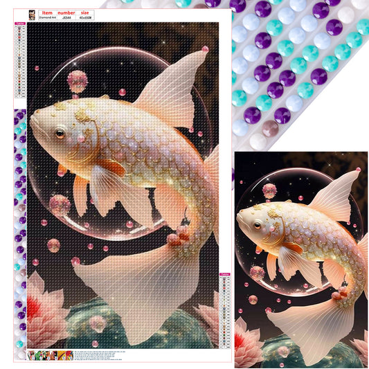 Fish - Full Round Drill Diamond Painting 40*65CM