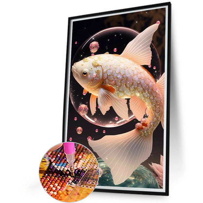 Fish - Full Round Drill Diamond Painting 40*65CM