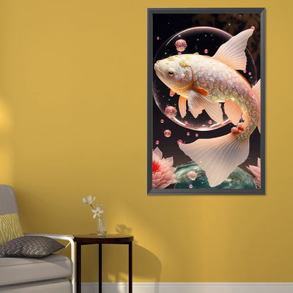 Fish - Full Round Drill Diamond Painting 40*65CM