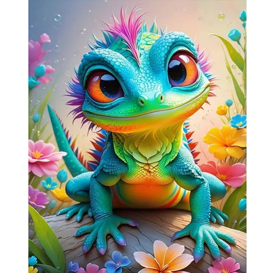 Lizard - Full Round Drill Diamond Painting 40*50CM