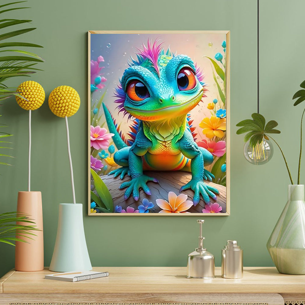 Lizard - Full Round Drill Diamond Painting 40*50CM