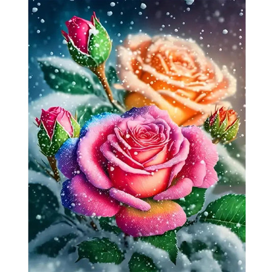 Rose - Full Round Drill Diamond Painting 40*50CM