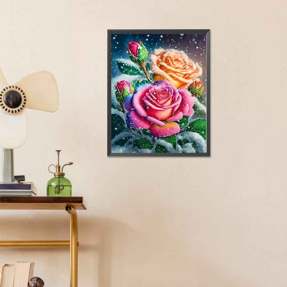 Rose - Full Round Drill Diamond Painting 40*50CM