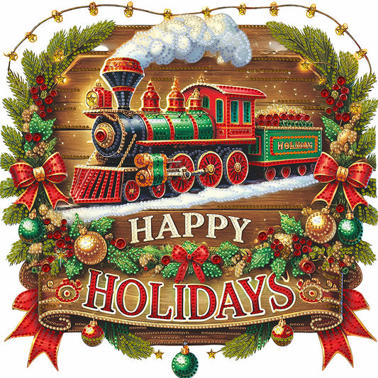 Christmas Train - Special Shaped Drill Diamond Painting 40*40CM