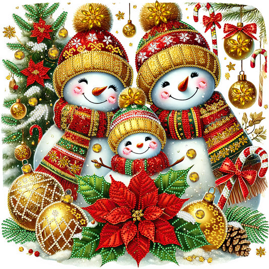 Christmas Snowman - Special Shaped Drill Diamond Painting 40*40CM