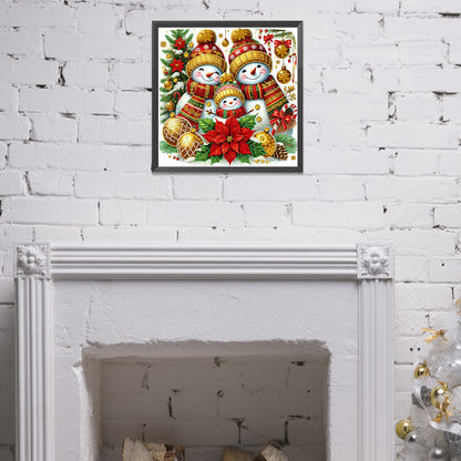 Christmas Snowman - Special Shaped Drill Diamond Painting 40*40CM