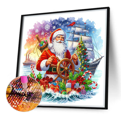 Christmas Sailor - Special Shaped Drill Diamond Painting 40*40CM