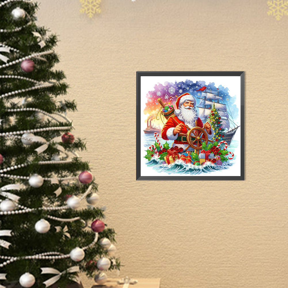 Christmas Sailor - Special Shaped Drill Diamond Painting 40*40CM