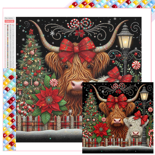 Christmas Yak - Full Square Drill Diamond Painting 30*30CM