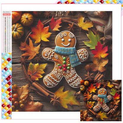 Gingerbread Man - Full Square Drill Diamond Painting 30*30CM