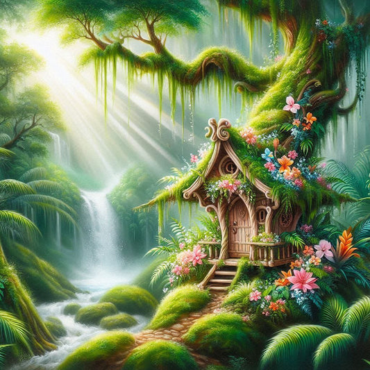 Forest Cabin - Full Square Drill Diamond Painting 30*30CM