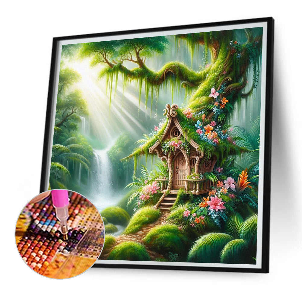 Forest Cabin - Full Square Drill Diamond Painting 30*30CM