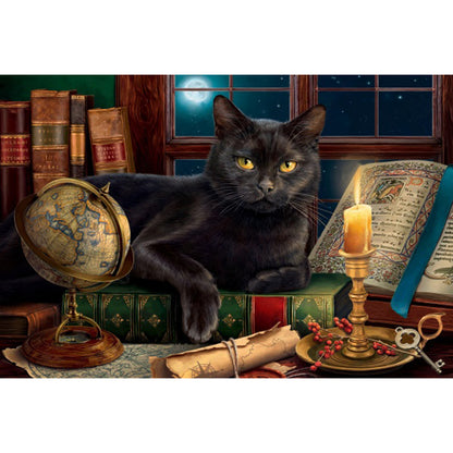 Black Cat - Full AB Square Drill Diamond Painting 60*40CM