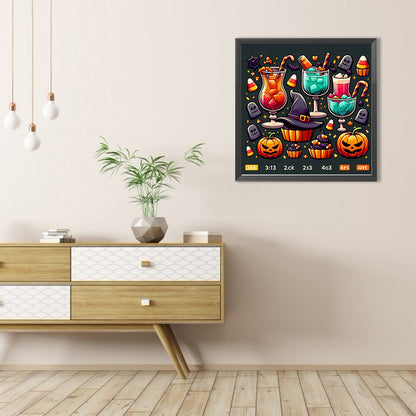 Halloween Symbols - Full Round Drill Diamond Painting 40*40CM