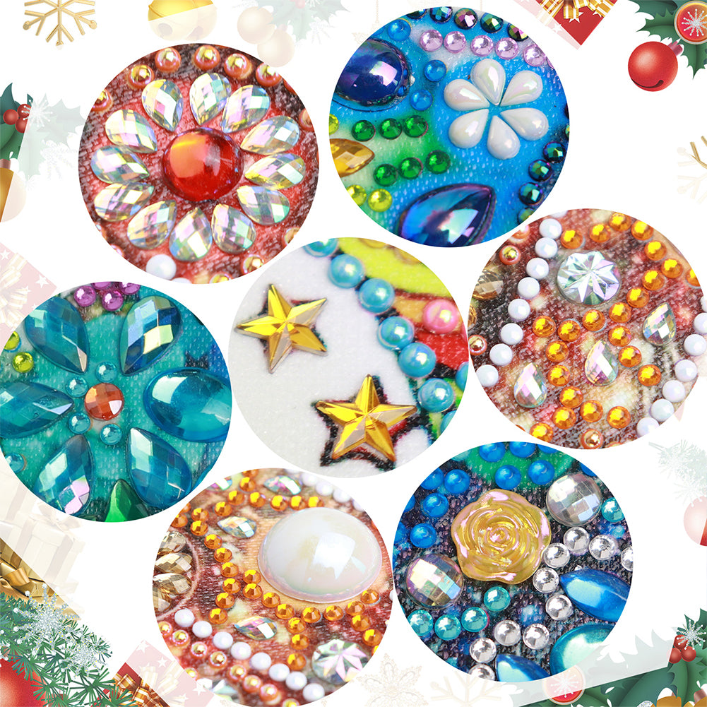 Christmas Atmosphere Crystal Tree - Special Shaped Drill Diamond Painting 30*30CM