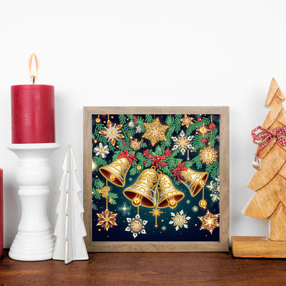 Christmas Atmosphere Bells - Special Shaped Drill Diamond Painting 30*30CM