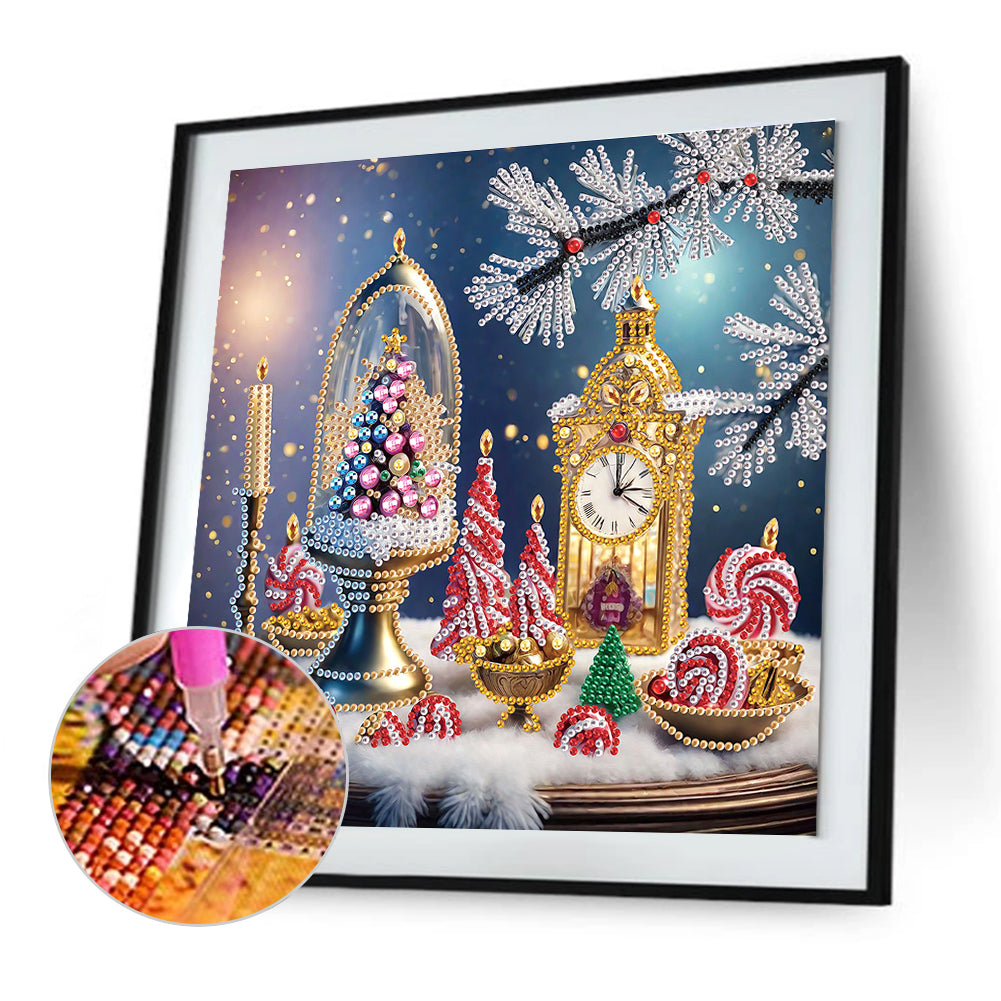 Christmas Atmosphere - Special Shaped Drill Diamond Painting 30*30CM