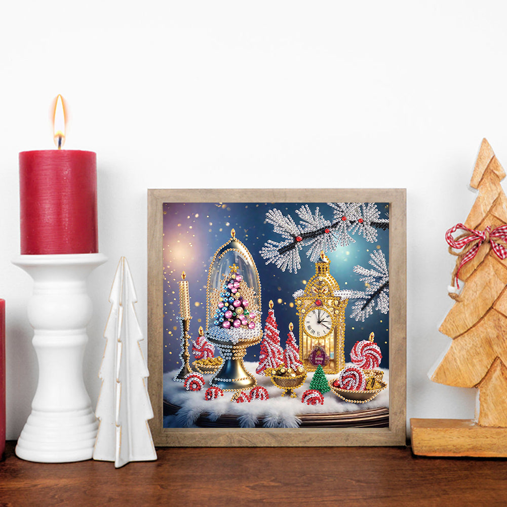 Christmas Atmosphere - Special Shaped Drill Diamond Painting 30*30CM