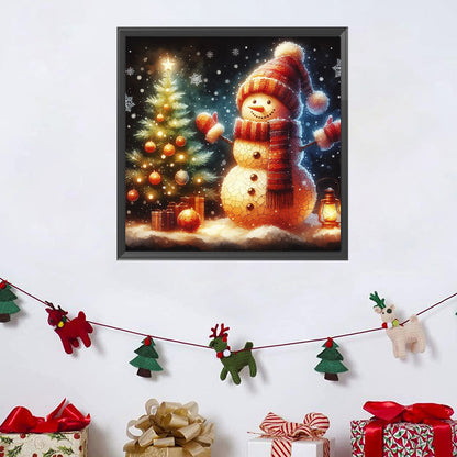 Snowman - Full Square Drill Diamond Painting 30*30CM