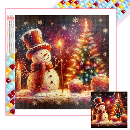 Snowman - Full Square Drill Diamond Painting 30*30CM