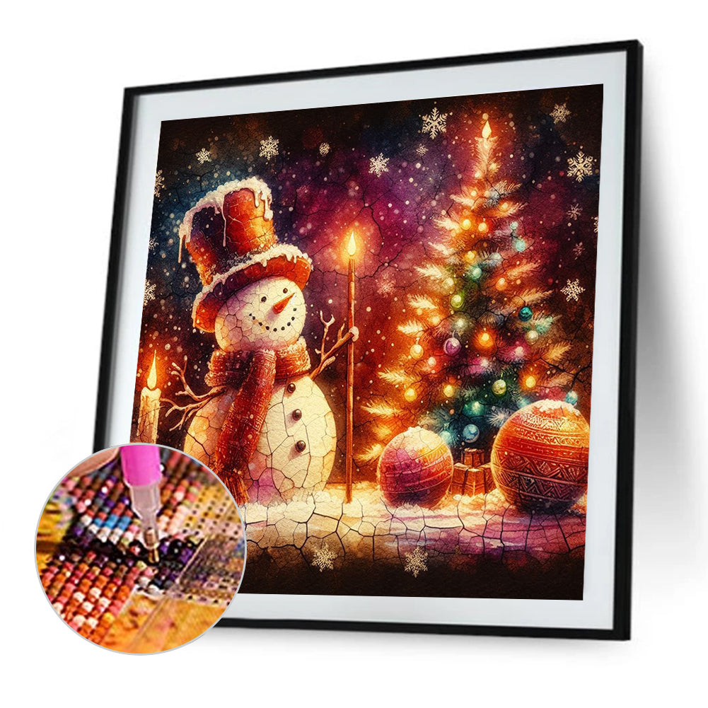 Snowman - Full Square Drill Diamond Painting 30*30CM