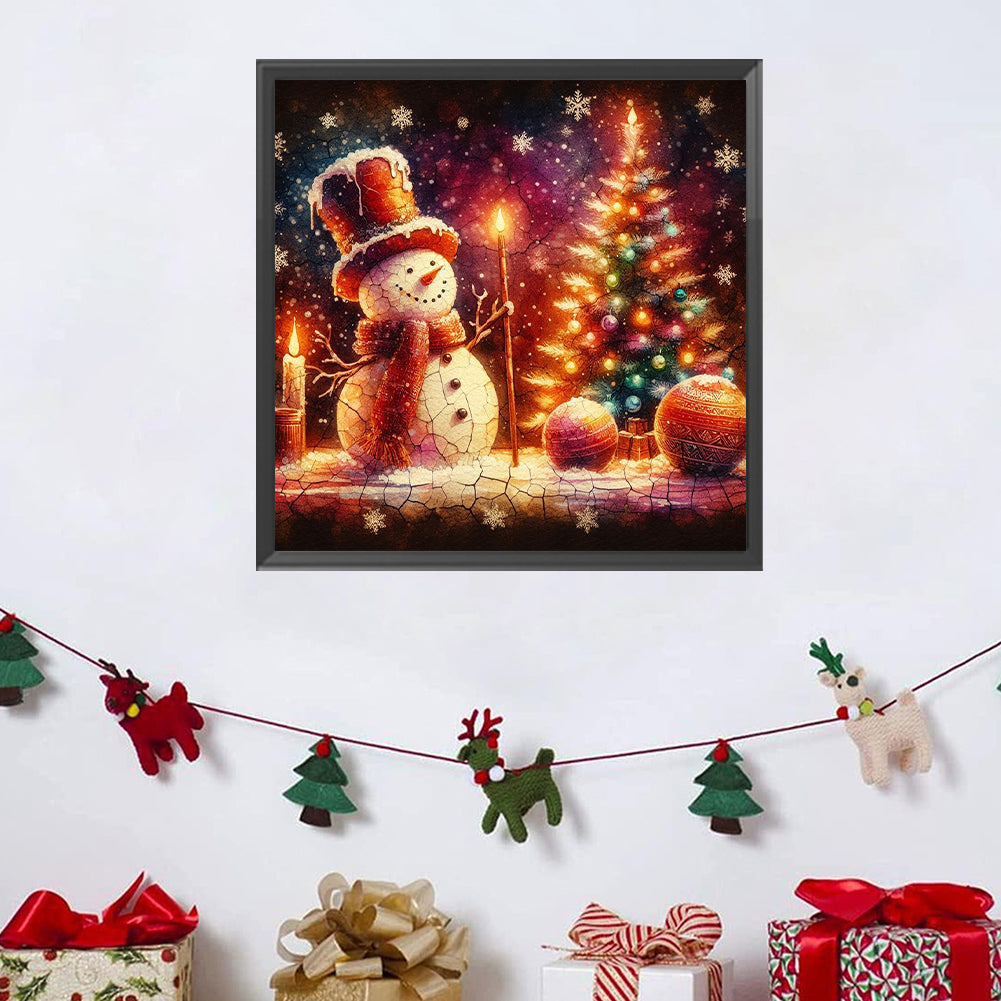 Snowman - Full Square Drill Diamond Painting 30*30CM