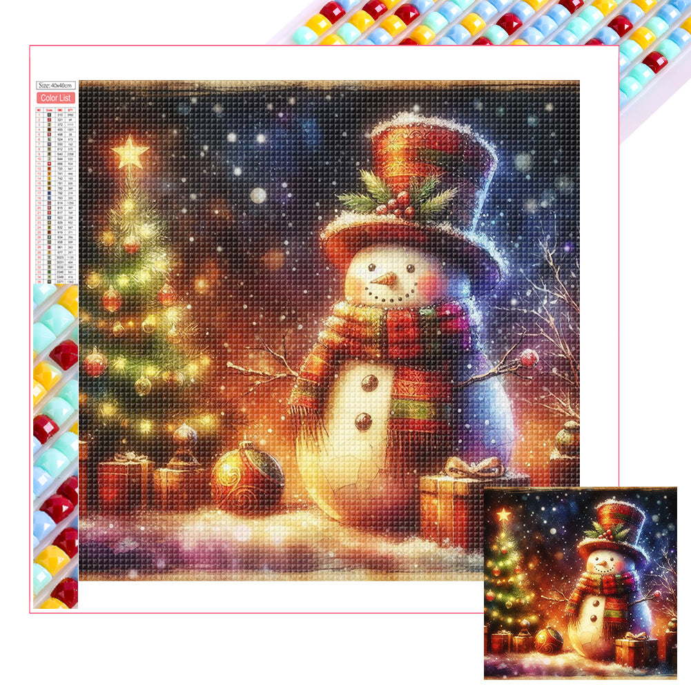 Snowman - Full Square Drill Diamond Painting 30*30CM