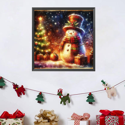 Snowman - Full Square Drill Diamond Painting 30*30CM