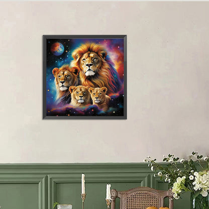 Lion - Full Round Drill Diamond Painting 40*40CM