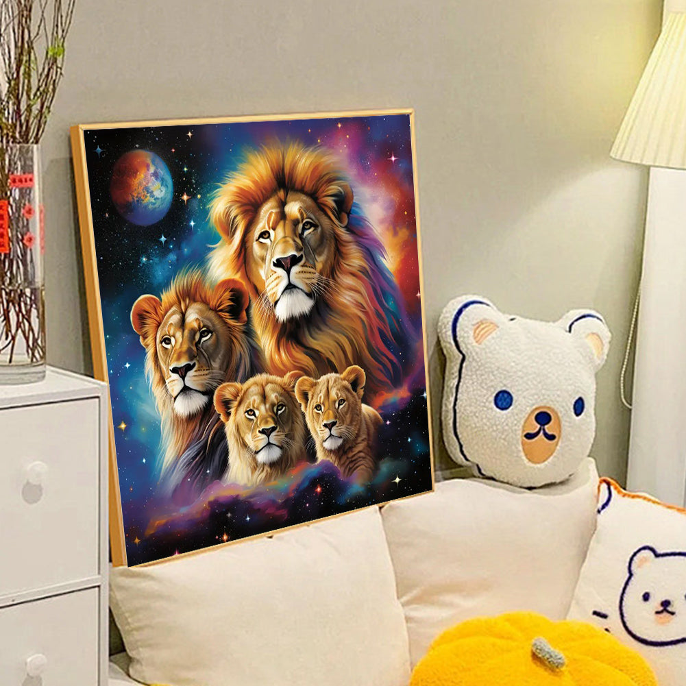 Lion - Full Round Drill Diamond Painting 40*40CM