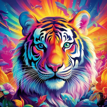 Tiger - Full Round Drill Diamond Painting 40*40CM