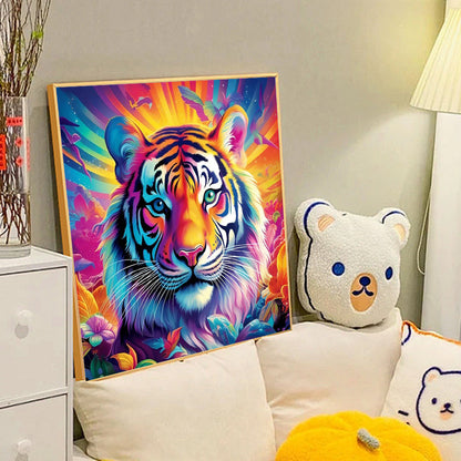 Tiger - Full Round Drill Diamond Painting 40*40CM